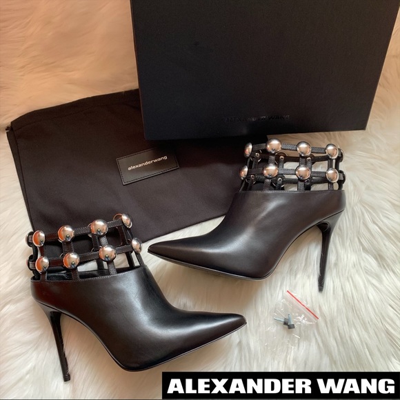 Alexander Wang Shoes - New! ALEXANDER WANG Tina 105 Studded Ankle Booties